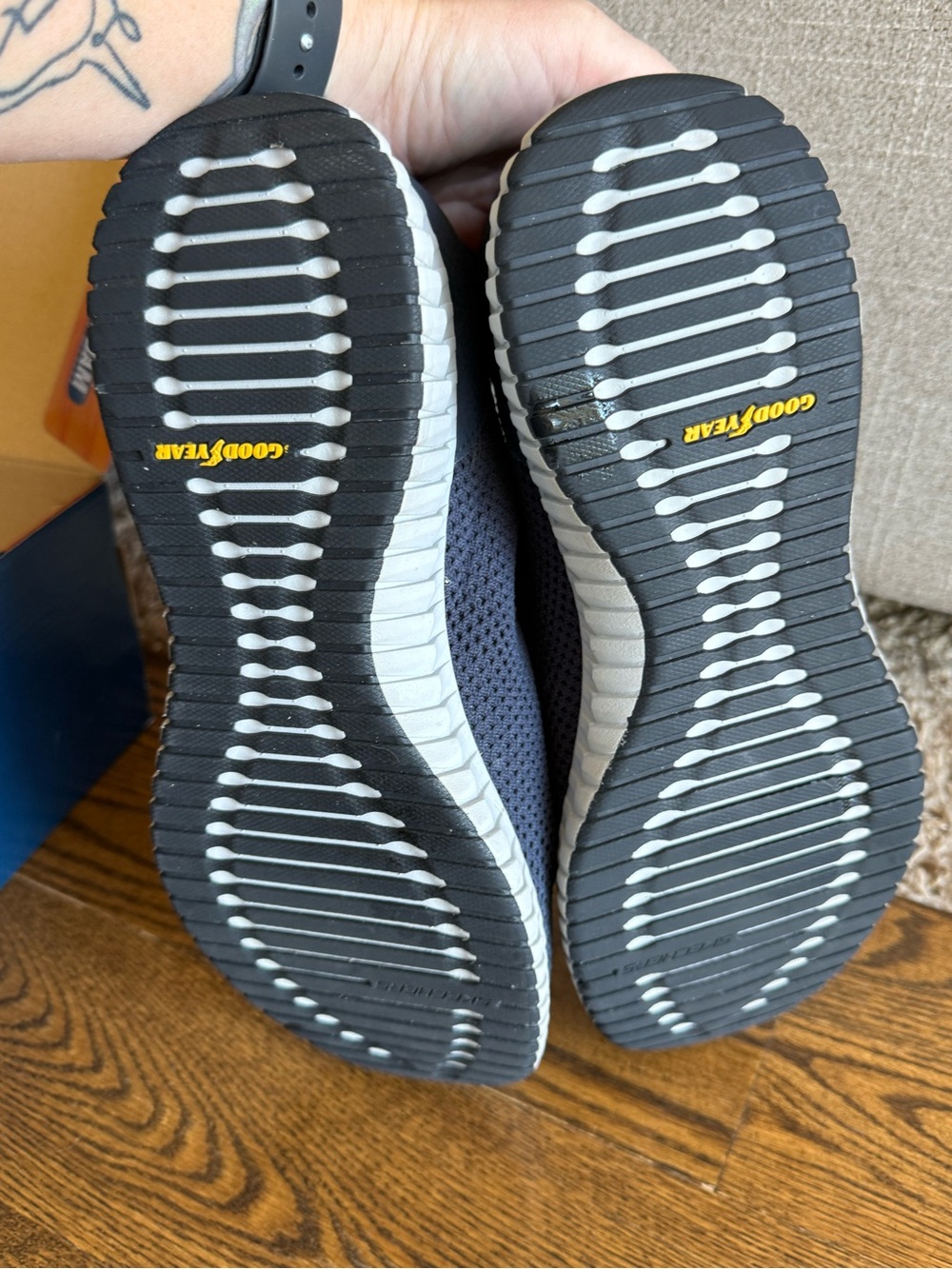 Skechers Ultra Flex 3.0 Wintek Men’s 9 Gray Blue Slip-On Sneakers - Picture 5 of 9